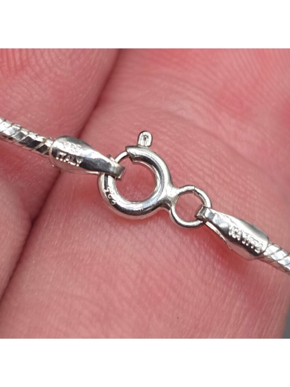 Vintage Ross Simons Sterling Silver CZ Four Heart Clover Cross Pendant Necklace - Picture 9 of 16